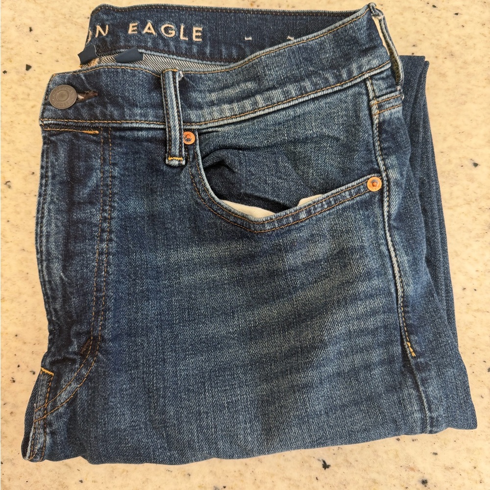 American Eagle Outfitters Original Straight Blue Jeans